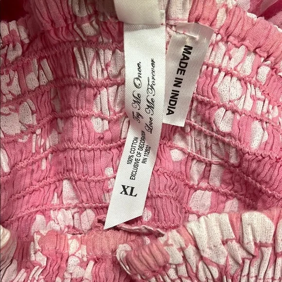 Pink Mini Sundress with Spaghetti Straps and Ombre Design - Picture 8 of 8